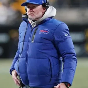 Sean McDermott Buffalo Bills Nike Blue Puffer Jacket