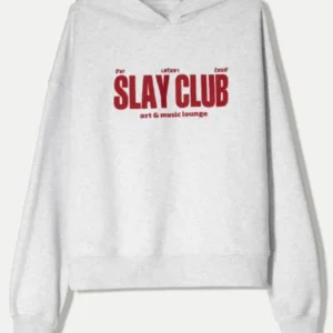 Slay Club Hoodie Heather Grey