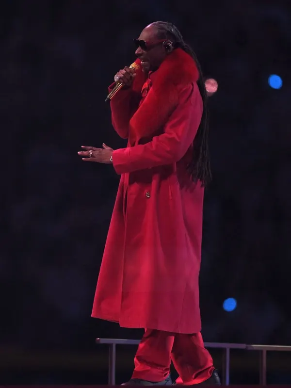 Snoop Dogg Halftime Show Red Coat
