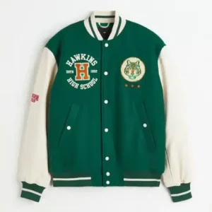 Stranger Things X H&M Hawkins Tigers Varsity Jacket