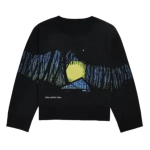 Taylor Swift Folklore Album Cabin Sweater Black