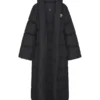 The North Face x Skims Nuptse Wrap Black Parka Coat