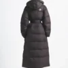 The North Face x Skims Nuptse Wrap Brown Puffer Coat