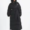 The North Face x Skims Nuptse Wrap Hooded Parka Coat Black