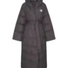 The North Face x Skims Nuptse Wrap Parka Coat Brown
