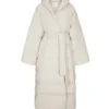 The North Face x Skims Nuptse Wrap Parka Coat White