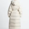 The North Face x Skims Nuptse Wrap White Puffer Coat