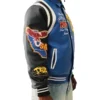 The Rolling Loud Derrick Milano Blue & Black Leather Jacket