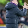Wolverhampton Wanderers Rob Edwards Black Hooded Puffer Jacket