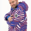 Zubaz Buffalo Bills Zebra Royal Bleacher Blazer Snow Jacket