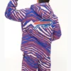 Zubaz Buffalo Bills Zebra Snow Hooded Jacket