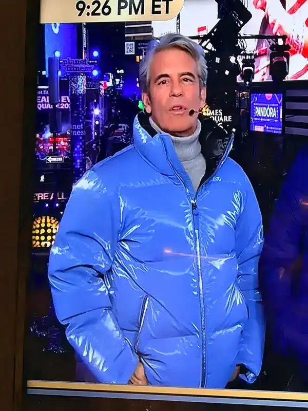 Andy Cohen New Years Jacket Blue