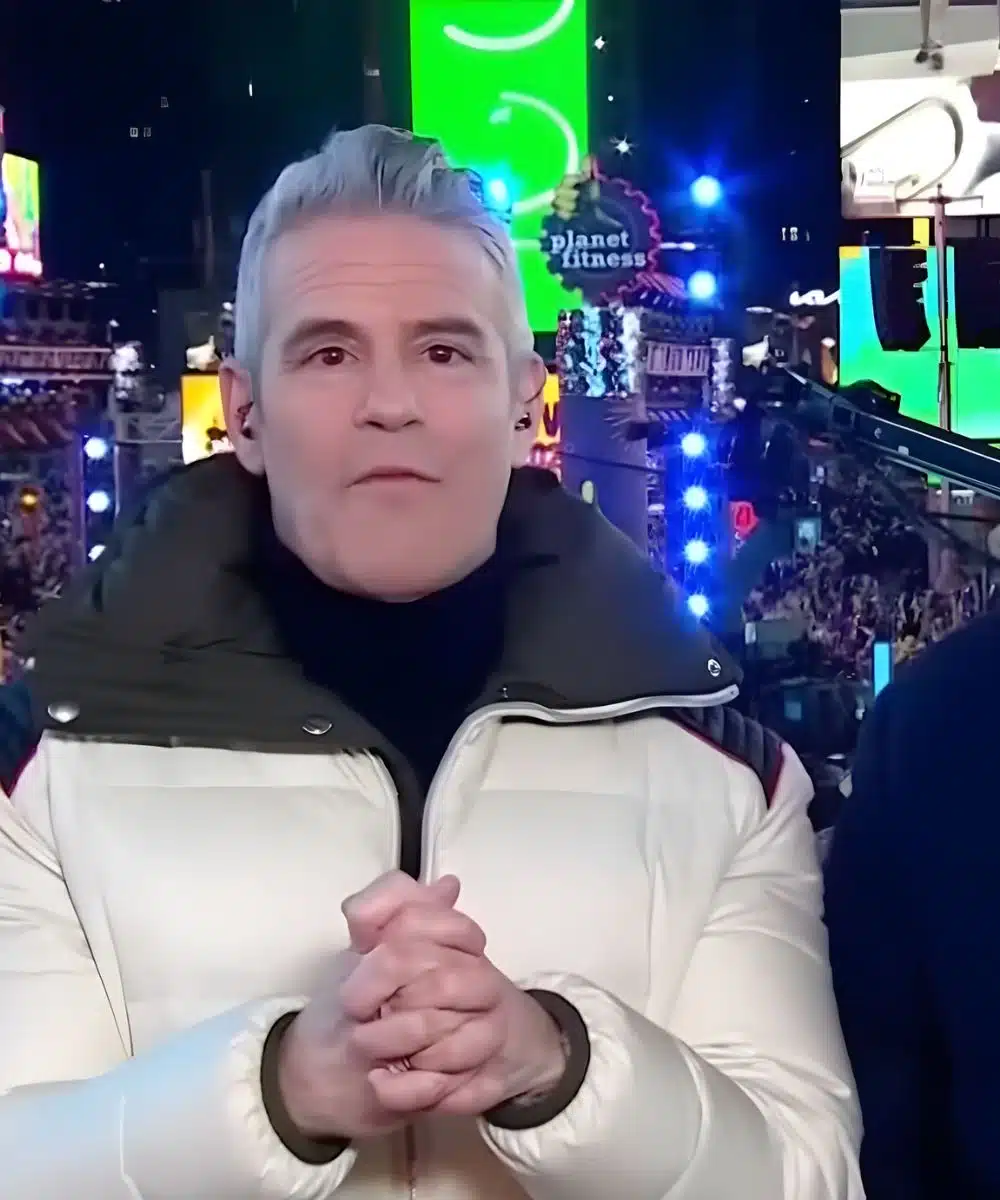 Andy Cohen White New Year Eve Jacket