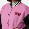 Hello Kitty Pink & Black Bomber Jacket