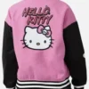 Hello Kitty Pink & Black Varsity Jacket