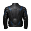 Men's Cyberpunk Urban Black Biker Leather Jacket