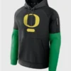 Nike Black Oregon Ducks Fitness Performance Pullover Hoodie Black