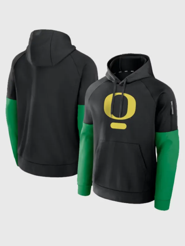 Oregon Ducks Fitness Performance Hoodie Black