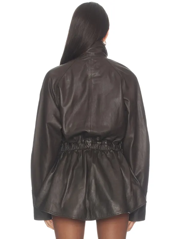 Oversized Mendoza Leather Jacket