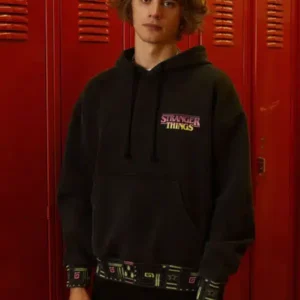 Stranger Things x PacSun Upside Down Hoodie Black