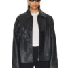 Womens Oversized Fringe Leather Jacket