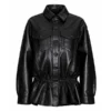 Charli XCX Black Leather Jacket - Image 4
