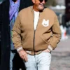 Kevin Costner Brown Varsity Jacket