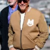 Kevin Costner Varsity Jacket Brown