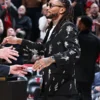 Retirement Ceremony Derrick Rose Black Coat