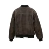 Vintage Distressed Brown Leather Flight Bomber Jacket