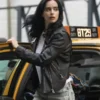 Jessica Jones Born Again Season 2 Black Leather Jacket - Image 4