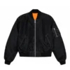 Men's Black Bomber Jacket