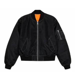 Men's Black Bomber Jacket
