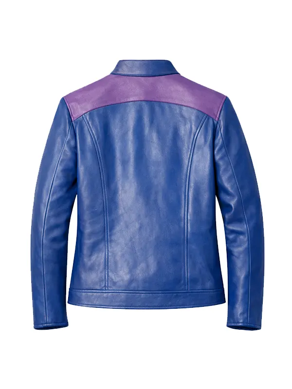 Mortal Kombat 2 Blue Leather Jacket