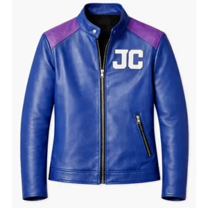 Mortal Kombat 2 Johnny Cage Blue Leather Jacket