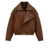 Women’s Brown Oversized Jacket