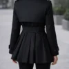 women black trench coat