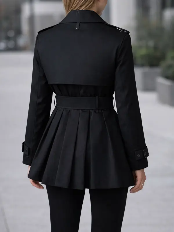 women black trench coat