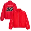 Charles Leclerc Red Ferrari Racing Jacket