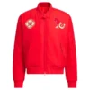 Chinese New Year Red Bomber Jacket