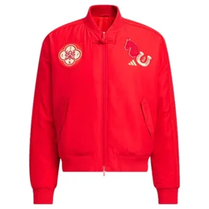 Chinese New Year Red Bomber Jacket