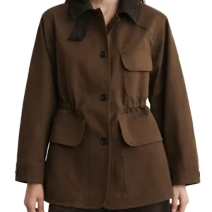 Classic Women Suede-Collar Field Cotton Jacket