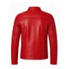 Ferrari Red Moto Leather Jacket