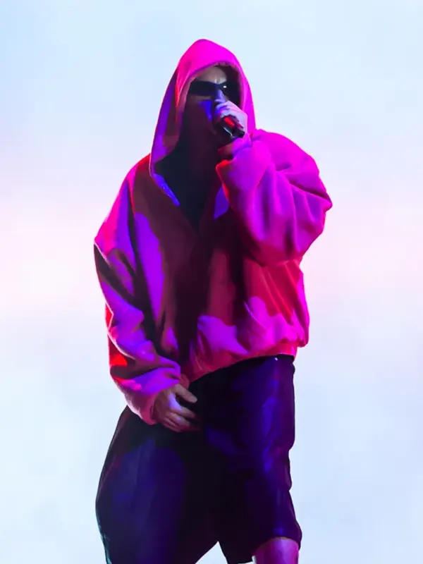 Justin Bieber Coachella Pink Hoodie - Image 5