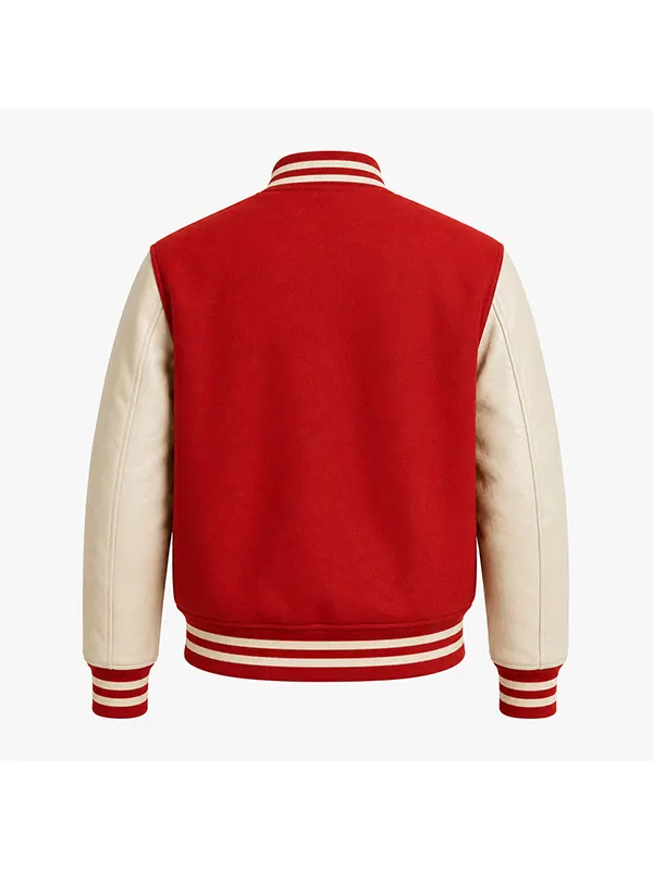 Michael 2026 Jaafar Jackson Red Varsity Jacket - Image 3
