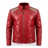 Michael 2026 Thriller Red Leather Jacket