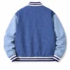 Starter Colorblock Denim Varsity Bomber Jacket