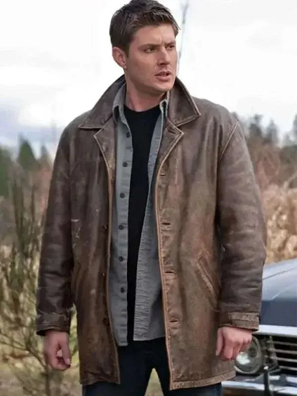 Supernatural Dean Winchester Distressed Brown Leather Jacket