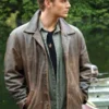 Supernatural Dean Winchester Distressed Brown Leather Jacket - Image 2
