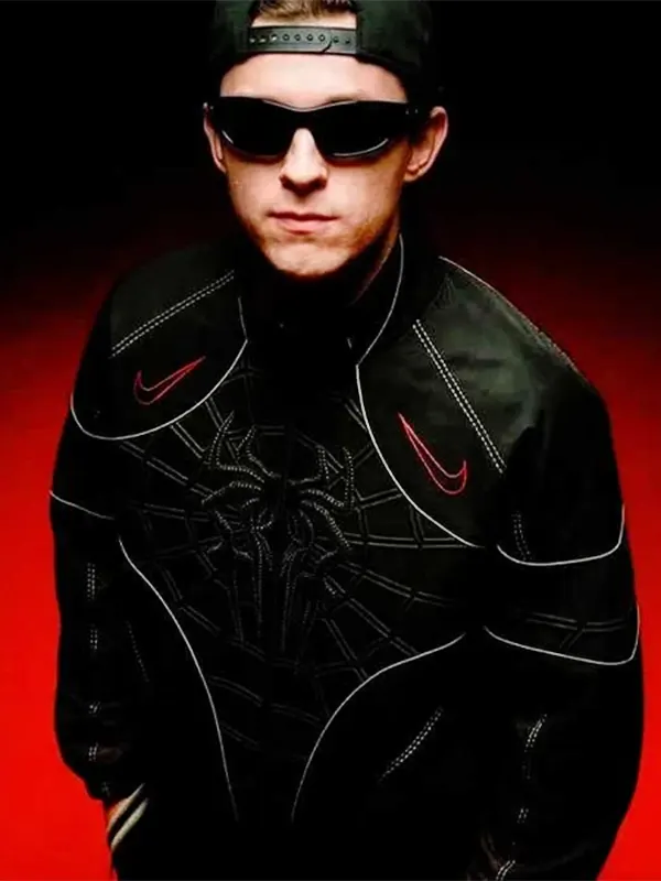 Tom Holland Black Track Jacket